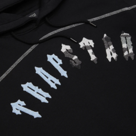 TRAPSTAR CHENILLE ARCH PANEL TRACKSUIT (BLACK/BLUE CAMO)