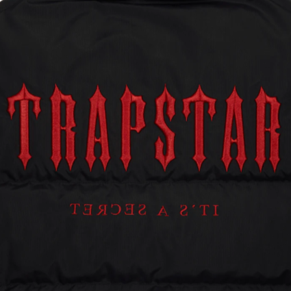 TRAPSTAR AW22/23 DECODED 2.0 HOODED PUFFER (BLACK INFRARED)