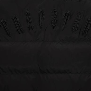 TRAPSTAR IRONGATE DETACHABLE 2023 EDITION HOODED PUFFER (TRIPLE BLACK)