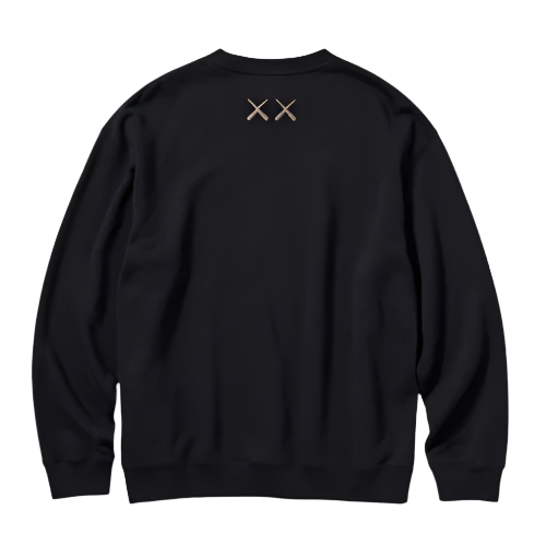 UNIQLO X KAWS UT 2023 COLLAB CREWNECK (BLACK)