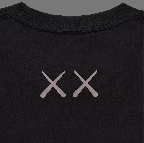 UNIQLO X KAWS UT 2023 COLLAB FATHER & SON GRAPHIC TEE (BLACK)