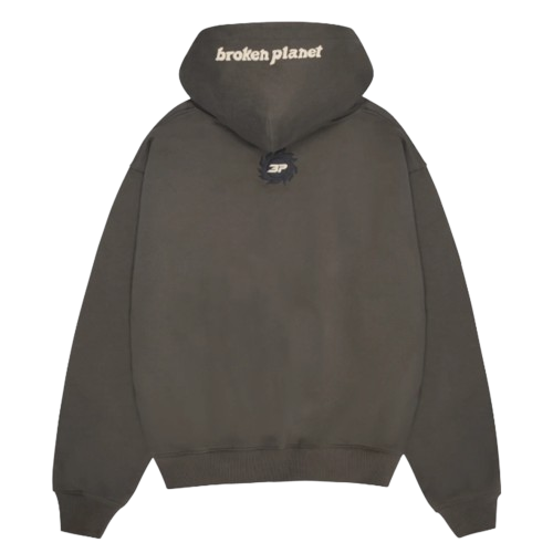 BROKEN PLANET MARKET 'SPACE TRAILS II' HOODIE (BELUGA GREY)