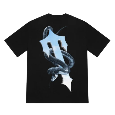 TRAPSTAR IRONGATE T SNAKE SLAYER GRAPHIC TEE (BLACK CHROME)