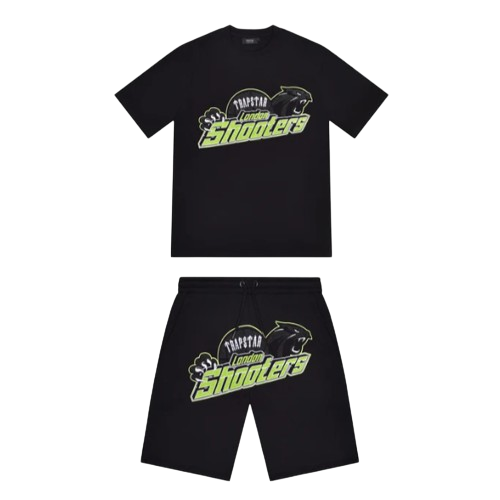 TRAPSTAR LONDON SHOOTERS 2.0 SHORTS SET (BLACK SLIME)