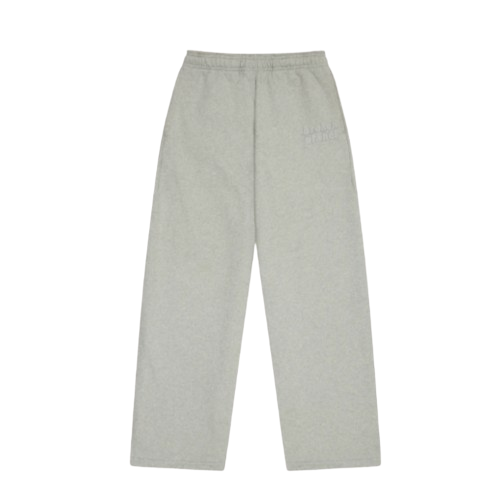 BROKEN PLANET MARKET 'BASICS' STRAIGHT JOGGERS (HEATHER GREY)