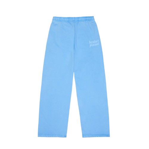 BROKEN PLANET MARKET 'BASICS' STRAIGHT JOGGERS (BABY BLUE)