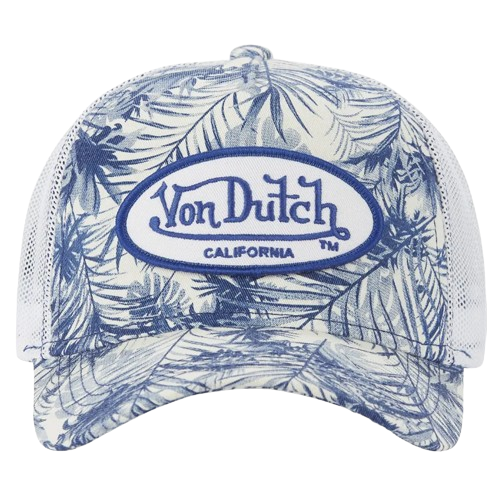 VON DUTCH (TM) CALI PALM FLO CLASSIC TRUCKER (SKY BLUE/WHITE)