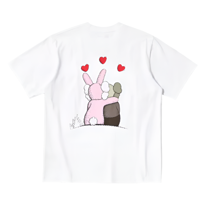 UNIQLO KAWS X WARHOL 2024 COLLAB TRUE LOVE GRAPHIC TEE (WHITE)