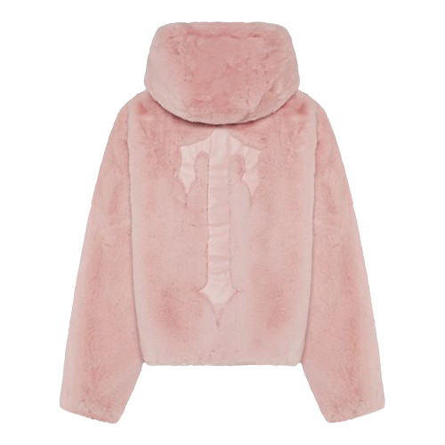 TRAPSTAR IRONGATE SE T FAUX FUR WOMEN'S PUFFER (BABY PINK)