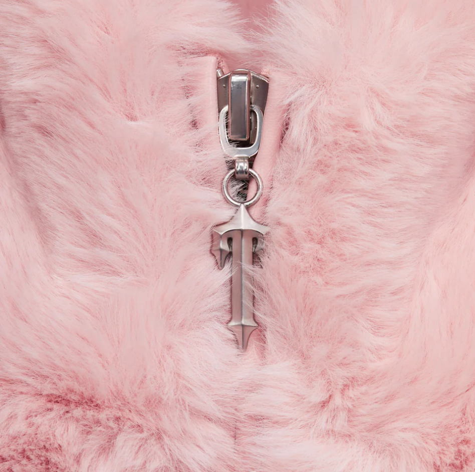 TRAPSTAR IRONGATE SE T FAUX FUR WOMEN'S PUFFER (BABY PINK)