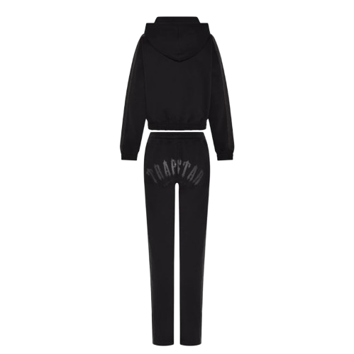 TRAPSTAR IRONGATE WOMEN'S ARCH DENIM DECONSTRUCT TRACKSUIT (BLACK)