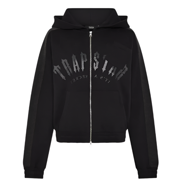 TRAPSTAR IRONGATE WOMEN'S ARCH DENIM DECONSTRUCT TRACKSUIT (BLACK)