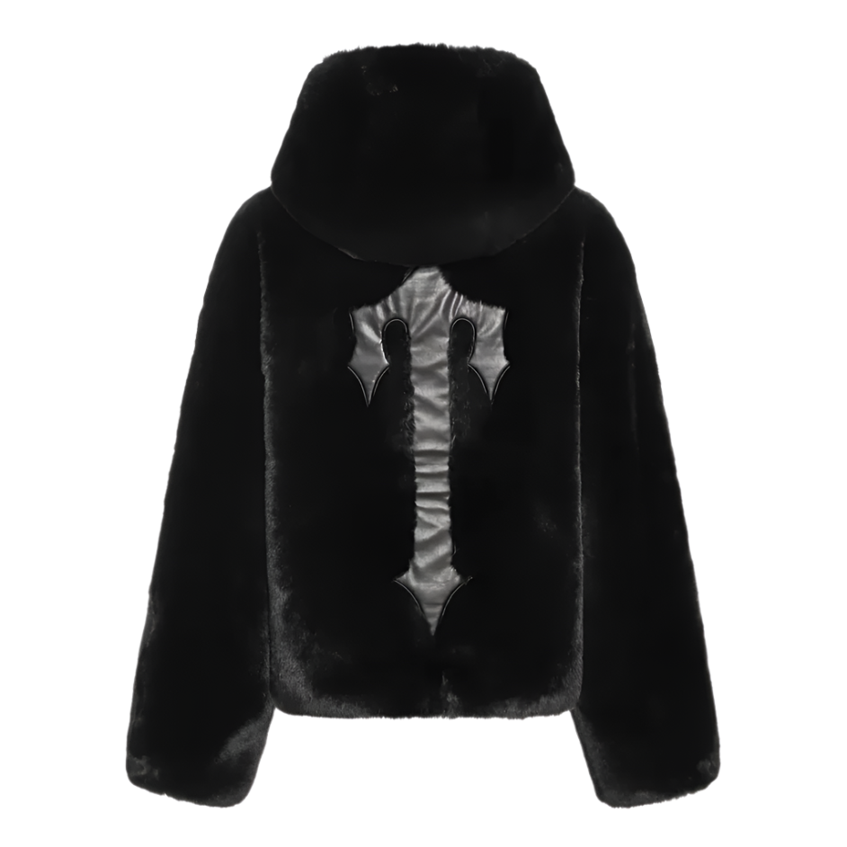 TRAPSTAR IRONGATE SE T FAUX FUR WOMEN'S PUFFER (MATTE BLACK)