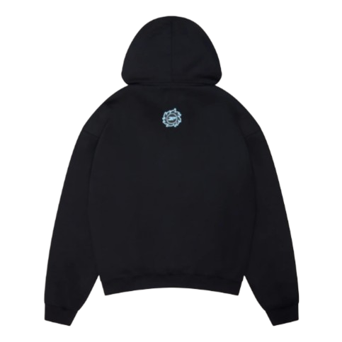 BROKEN PLANET MARKET 'SKY WALKING' HOODIE (MIDNIGHT BLACK)