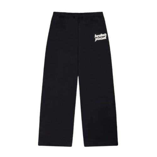 BROKEN PLANET MARKET 'BASICS' STRAIGHT JOGGERS (MIDNIGHT BLACK/WHITE)