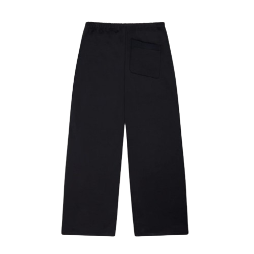 BROKEN PLANET MARKET 'BASICS' STRAIGHT JOGGERS (MIDNIGHT BLACK/WHITE)