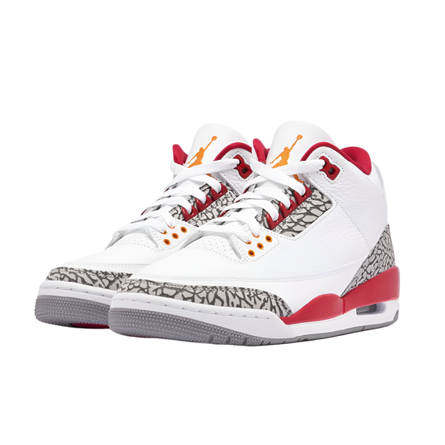 NIKE AIR JORDAN 3 III 'CARDINAL RED' TRAINERS (WHITE/RED)