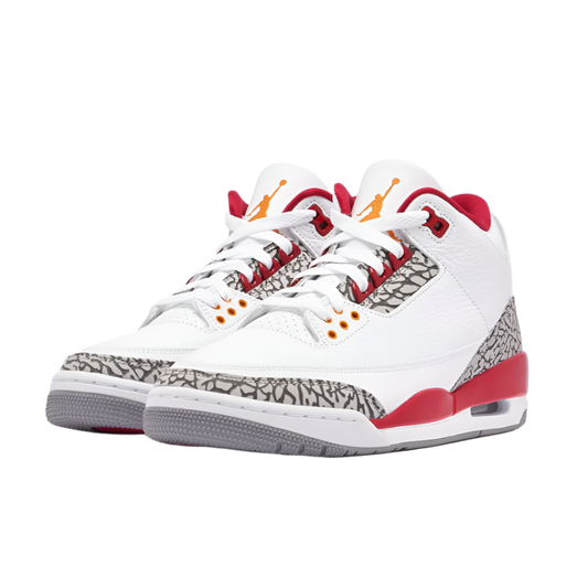 NIKE AIR JORDAN 3 III 'CARDINAL RED' TRAINERS (WHITE/RED)