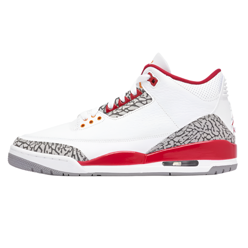 NIKE AIR JORDAN 3 III 'CARDINAL RED' TRAINERS (WHITE/RED)