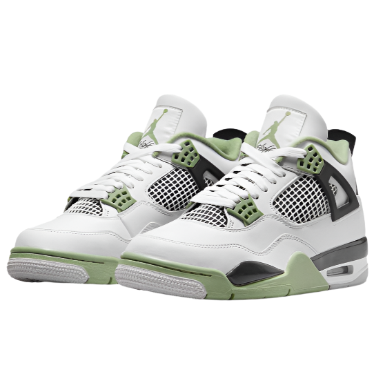 NIKE AIR JORDAN 4 IV 'LIGHT SEAFOAM' TRAINERS (WHITE/SEA GREEN)