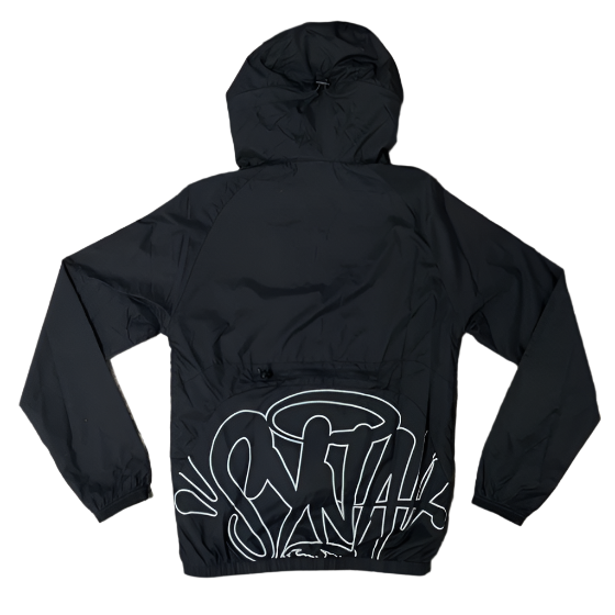 SYNAWORLD SYNA 'IN MY BAG' CONVERTIBLE WINDBREAKER JACKET (BLACK)