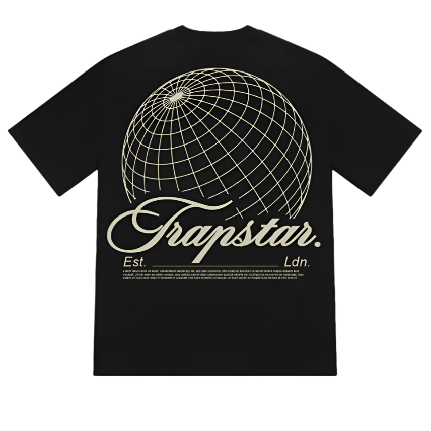 TRAPSTAR EST.LDN GLOBAL 2.0 GRAPHIC TEE (BLACK/GOLD)