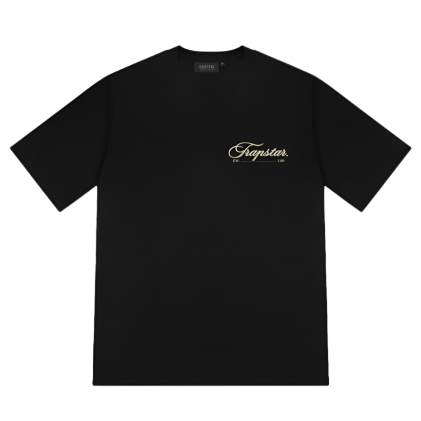 TRAPSTAR EST.LDN GLOBAL 2.0 GRAPHIC TEE (BLACK/GOLD)