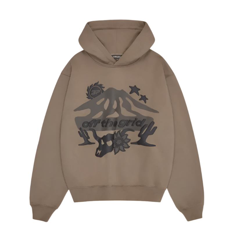 BROKEN PLANET MARKET 'OFF THE GRID' HOODIE (EARTH BROWN)