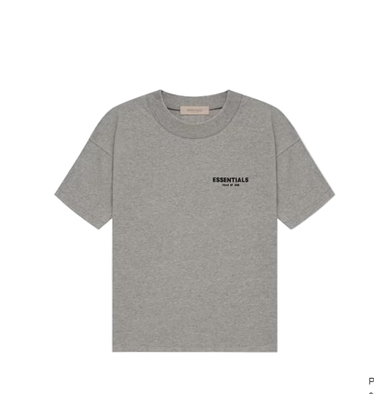 ESSENTIALS FEAR OF GOD SS22 CORE TEE (DARK GREY OATMEAL)