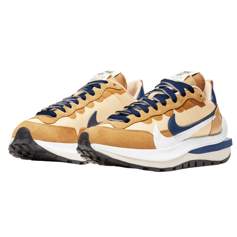 NIKE SACAI VAPORWAFFLE TRAINERS (SESAME BLUE VOID)