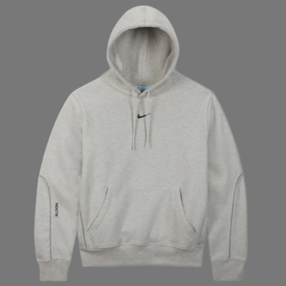 NIKE NOCTA CARDINAL STOCK FLEECE HOODIE (GREY)