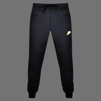 NIKE TECH COLOURBLOCK JOGGERS (BLACK VOLT)