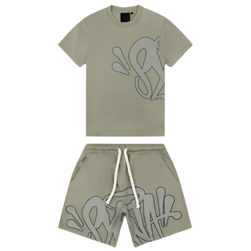 SYNAWORLD SYNA SHORTS & TEE TWINSET (SAGE GREEN)