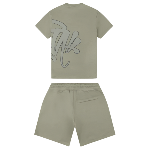 SYNAWORLD SYNA SHORTS & TEE TWINSET (SAGE GREEN)