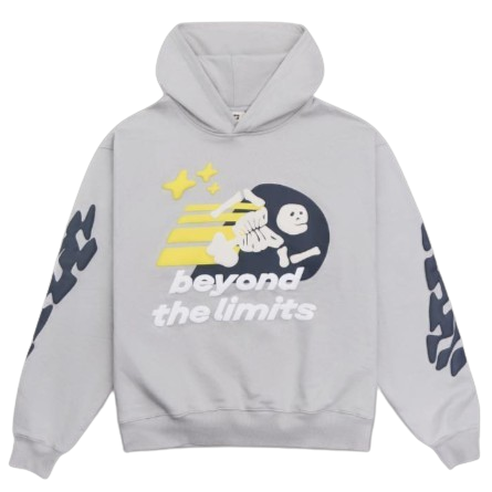 BROKEN PLANET MARKET 'BEYOND THE LIMITS' HOODIE (ASH GREY)