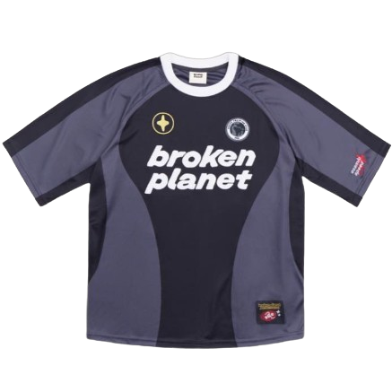 BROKEN PLANET MARKET 'LIMITED EDITION' FOOTBALL JERSEY (BLACK)