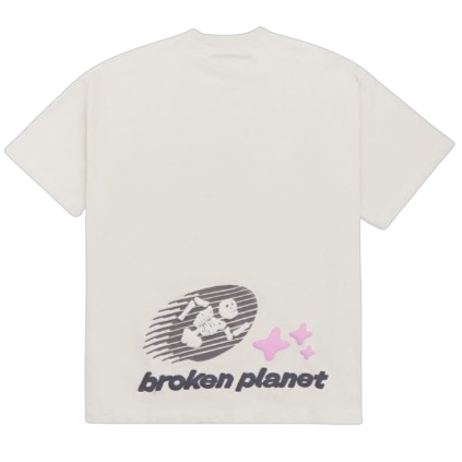 BROKEN PLANET MARKET 'COSMIC SPEED' TEE (BONE)