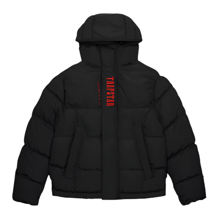 TRAPSTAR AW22/23 DECODED 2.0 HOODED PUFFER (BLACK INFRARED)