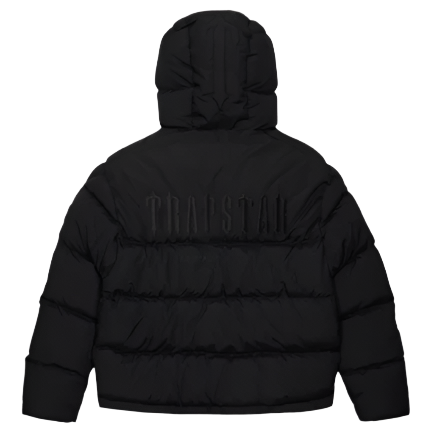 TRAPSTAR AW22/23 DECODED 2.0 HOODED PUFFER (TRIPLE BLACK)