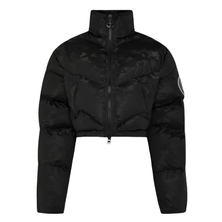 TRAPSTAR HYPERDRIVE WOMEN'S V-PANEL PUFFER (BLACK CAMO)