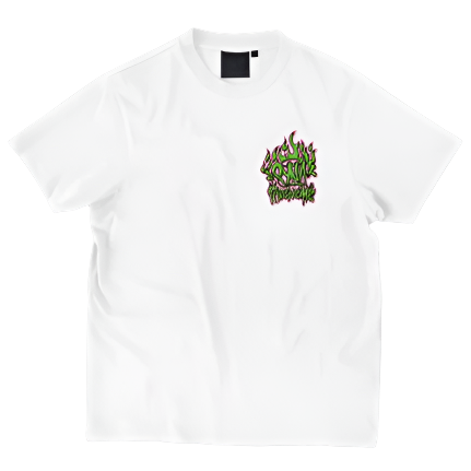 SYNAWORLD SYNA FLAME LIGHT ME UP GRAPHIC TEE (WHITE)