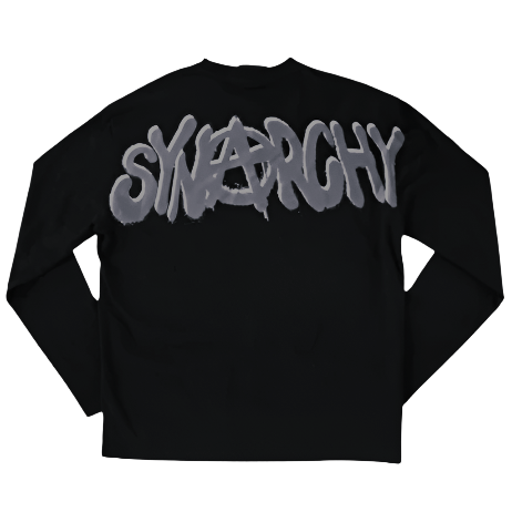 SYNAWORLD SYNARCHY GRAPHIC CREWNECK (BLACKOUT)