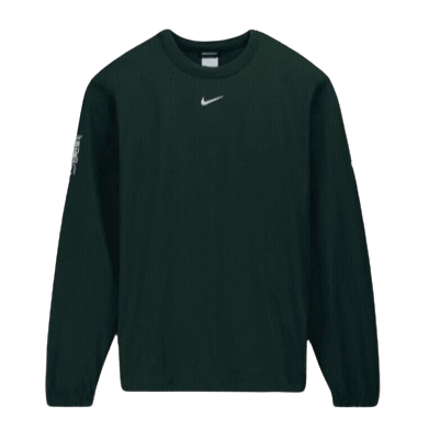 NIKE NOCTA GOLF WOVEN 2021 CREWNECK WINDBREAKER (FOREST GREEN)