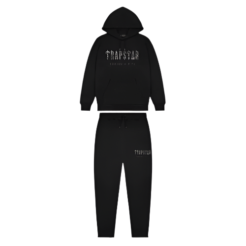 TRAPSTAR CHENILLE DECODED CAMO TRACKSUIT (BLACK CAMO)