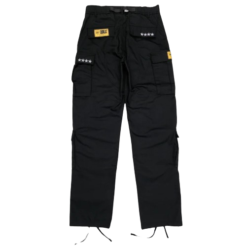 CRTZ RTW ALCATRAZ 4 STARZ ANNIVERSARY CARGO TROUSERS (BLACK)