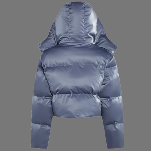 TRAPSTAR IRONGATE T WOMEN'S DETACHABLE HOODED PUFFER (DUSTY BLUE)