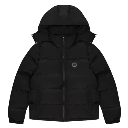 TRAPSTAR IRONGATE DETACHABLE 2023 EDITION HOODED PUFFER (TRIPLE BLACK)