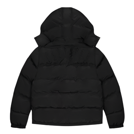 TRAPSTAR IRONGATE DETACHABLE 2023 EDITION HOODED PUFFER (TRIPLE BLACK)