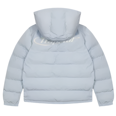 TRAPSTAR HYPERDRIVE DETACHABLE HOODED PUFFER (ICE BLUE)