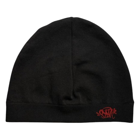 SYNAWORLD SYNA 'DECATHLONK' SKULL BEANIE (BLACK INFRARED)